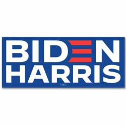 Joe Biden Kamala Harris For President White 3.5x8 Vinyl Bumper Sticker 