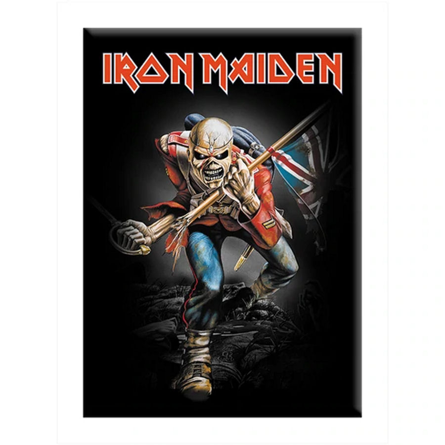 Iron Maiden British Flag - Refrigerator Magnet