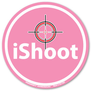 iShoot Pink - Circle Magnet