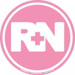 RN Registered Nurse Pink - Round Magnet