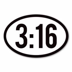 John 3:16 - Oval Magnet