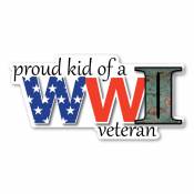 Proud Kid Of A World War II Veteran - Magnet