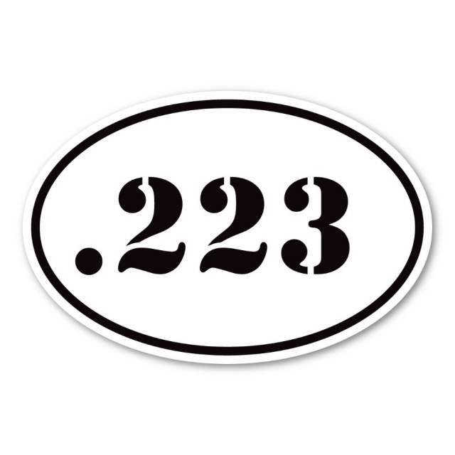 .223 Ammunition - Oval Magnet