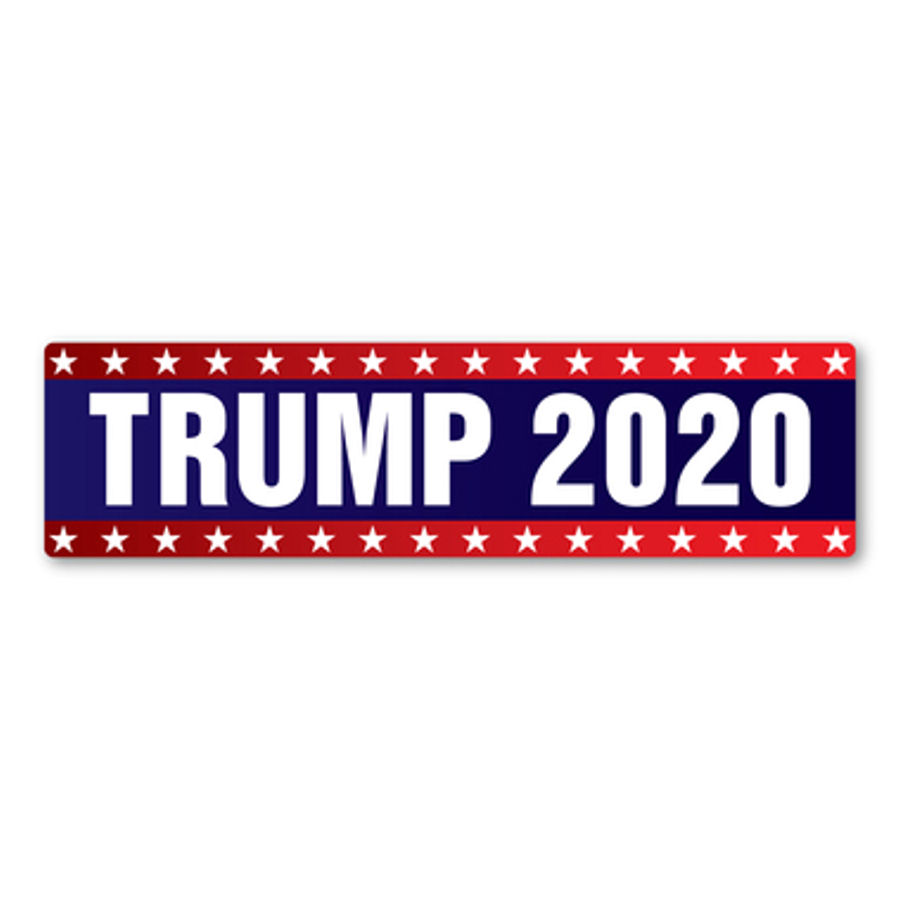 Trump Sticker Star Donald Trump For President 2020 Stars - Bumper Magnet at Sticker Shoppe