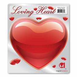 Red Heart Shaped - Magnet