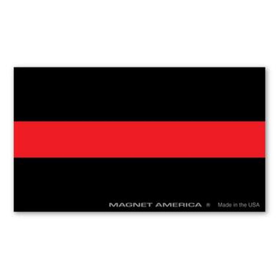 Thin Red Line - Rectangle Magnet