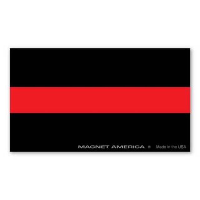 Thin Red Line - Rectangle Magnet