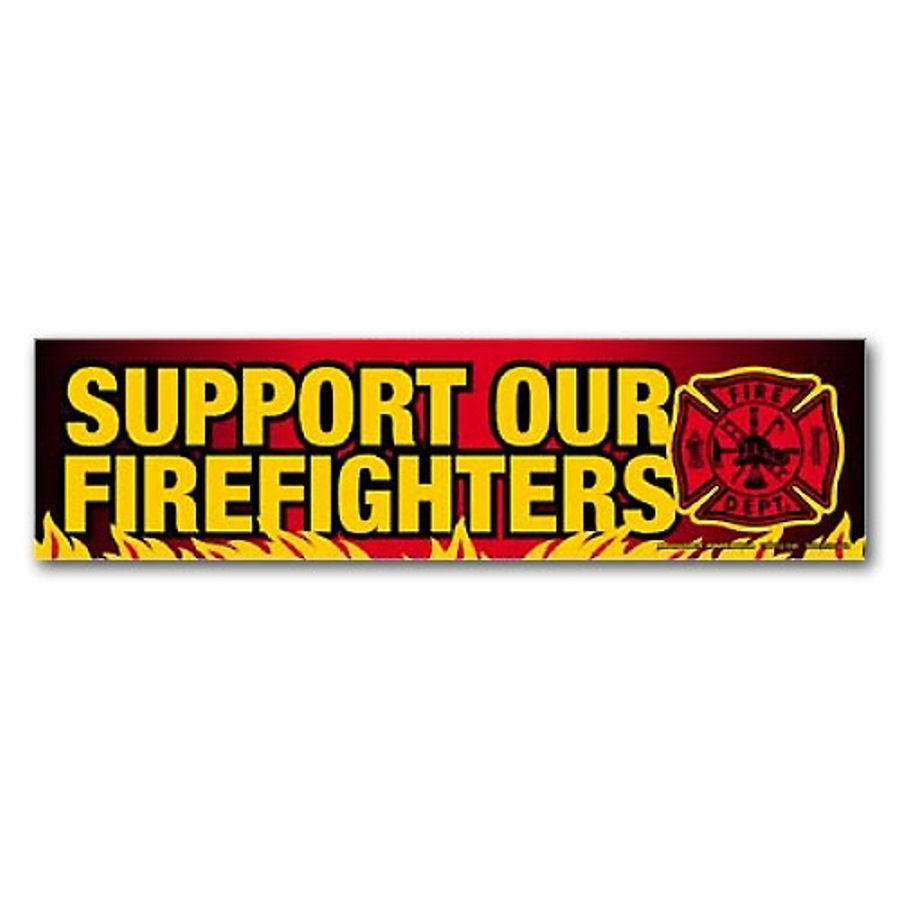 Support Our Firefighters Bumper at Sticker Shoppe