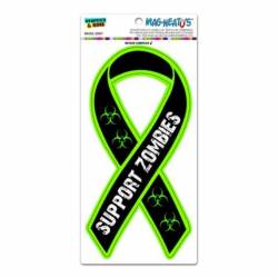 Support Zombies Green & Black - Ribbon Magnet