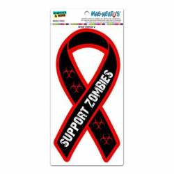 Support Zombies Red & Black - Ribbon Magnet