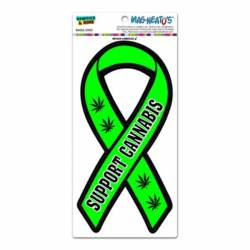 Support Cannabis - Ribbon Magnet