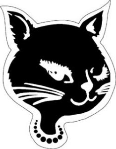 Black Cool Cat - Magnet