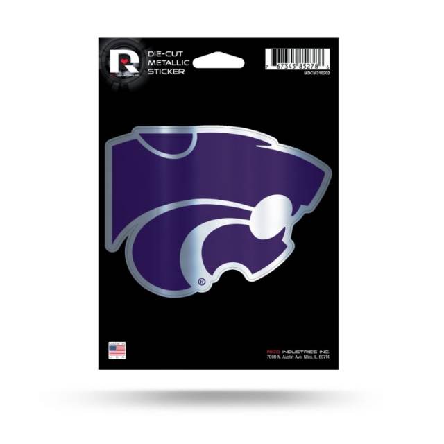 Kansas State University Wildcats - Metallic Die Cut Vinyl Sticker
