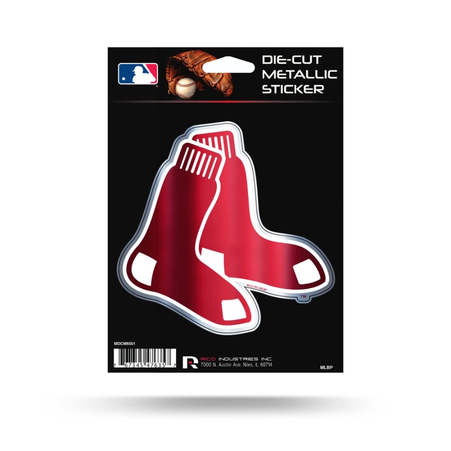 Boston Red Sox Vinyl Die-Cut Sticker Sheet / Decal Set By WinCraft - MLB (5" X 7")