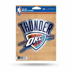 Oklahoma City Thunder - Metallic Die Cut Vinyl Sticker