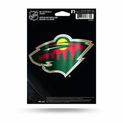 Minnesota Wild - Metallic Die Cut Vinyl Sticker