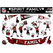 Arizona Cardinals - Set of 17 Spirit Family Window Decals
