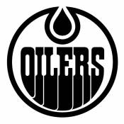 Edmonton Oilders Black - 8x8 Die Cut Decal