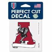 Alabama Crimson Tide White Banner - 4x4 Die Cut Decal