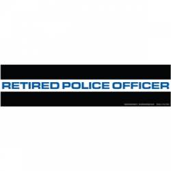 Retired Police Officer - Bumper Magnet