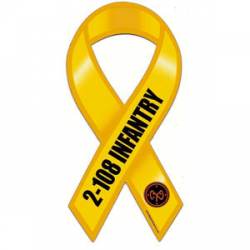 2-108 Infantry Army - Ribbon Magnet
