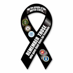 Remember Those Who Gave Their Lives - Ribbon Magnet