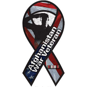 Afghanistan War Veteran - Ribbon Magnet
