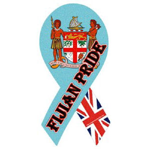 Fijian Pride - Ribbon Magnet