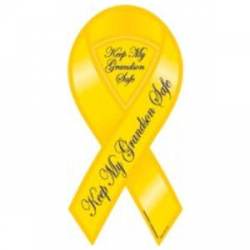 Keep My Grandson Safe - Ribbon Magnet