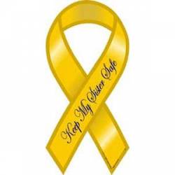 Keep My Sister Safe - Ribbon Magnet