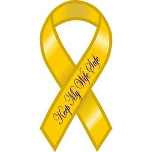 Keep My Wife Safe - Ribbon Magnet