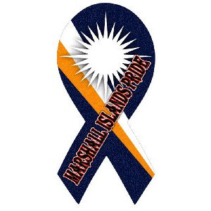 Marshall Islands Pride - Ribbon Magnet