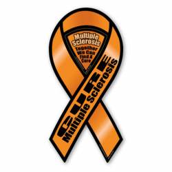 4 X 8 Lplpol Ribbon Shaped Support Bumper Stickers Multiple Sclerosis Awareness 