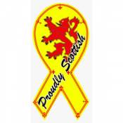 Proudly Scottish w/ Lion - Ribbon Magnet