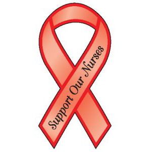 Support Our Nurses - Ribbon Magnet
