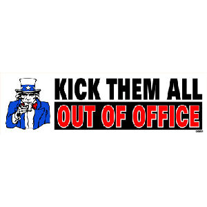 kick them all out of office bumper sticker at sticker shoppe the office bumper stickers