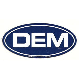 Democrat Blue - Oval Magnet