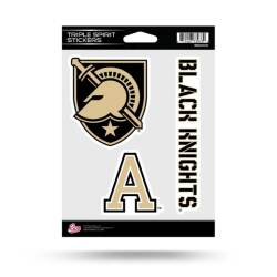 West Point Army Black Knights - Sheet Of 3 Triple Spirit Stickers