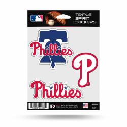 Philadelphia Phillies - Sheet Of 3 Triple Spirit Stickers