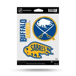 Buffalo Sabres - Sheet Of 3 Triple Spirit Stickers