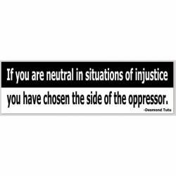 Chosen Side Of The Oppressor - Bumper Sticker