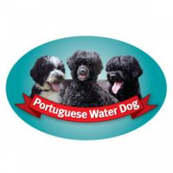 Portuguese Water Dog - Oval Magnet