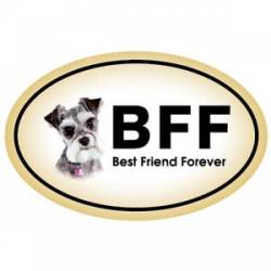 Schnauzer BFF - Oval Magnet