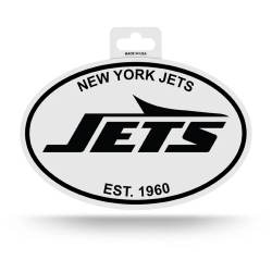 New York Jets 2026 Logo Est. 1960 - Black & White Oval Sticker