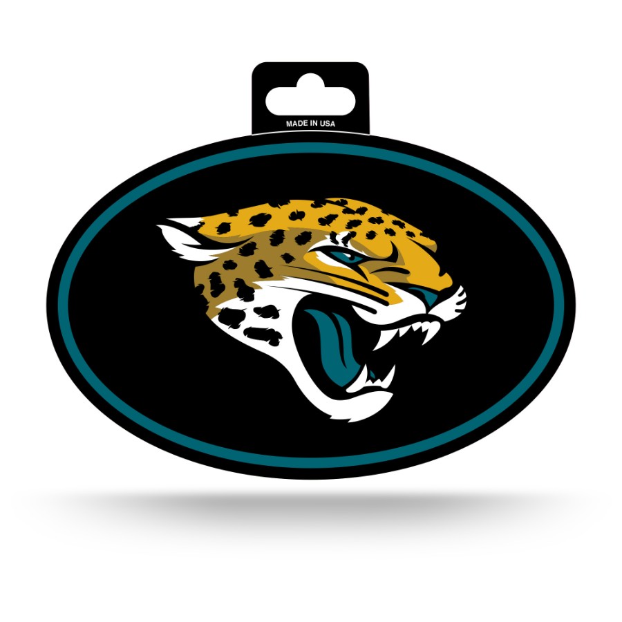 Jacksonville Jaguars Full Color Oval Sticker at Sticker Shoppe