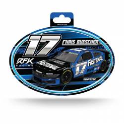 Chris Buescher #17 Fastenal - Full Color Oval Sticker