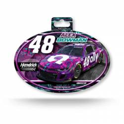 Alex Bowman #48 Ally - Full Color Oval Sticker