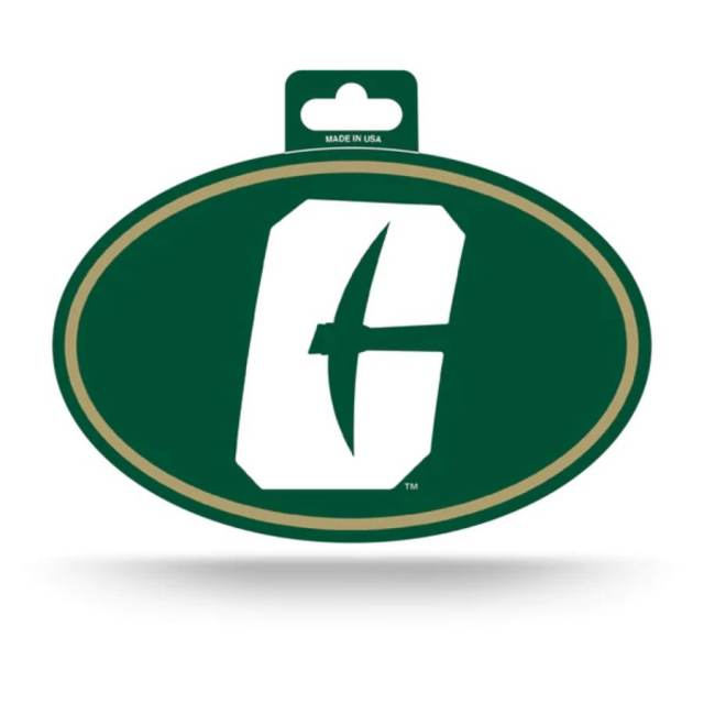 University Of North Carolina-Charlotte 49ers - Full Color Oval Sticker