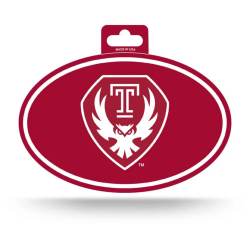 Temple University Owls - Full Color Oval Sticker