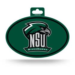Northeastern State University RiverHawks - Full Color Oval Sticker